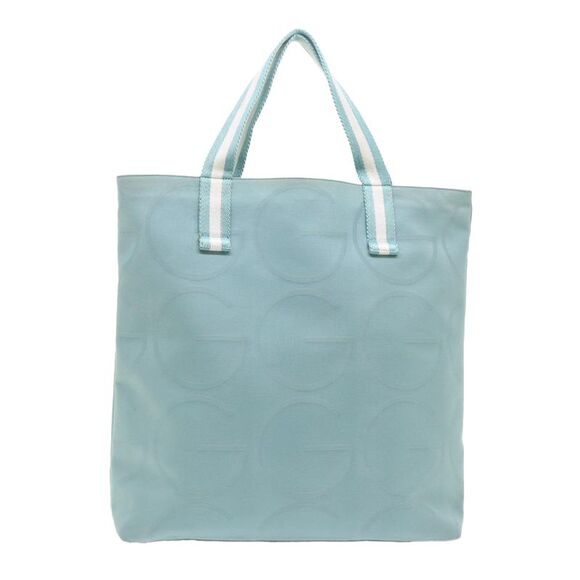 Gucci Blue Canvas Tote Bag (Pre-Owned) - Picture 1 of 12